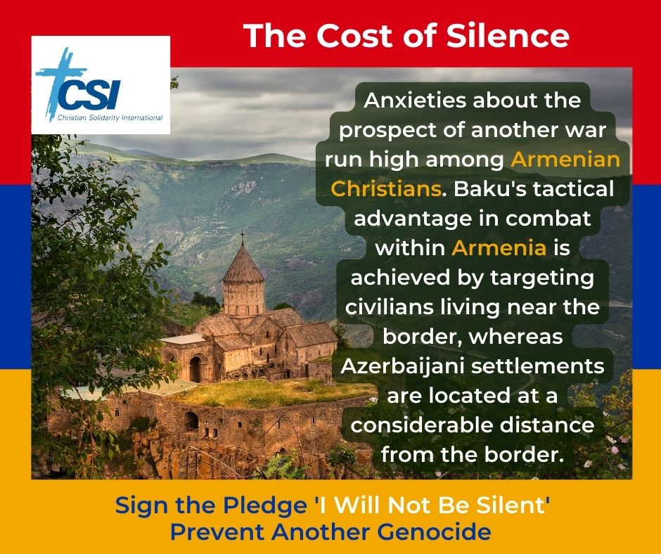 The prospect of another war makes Armenians anxious. Baku's combat within Armenia involves targeting civilians living near the border, whereas Azerbaijani settlements are located at a considerable distance from the border. Sign the pledge: linktr.ee/csi_humanrights
#SaveKarabakh