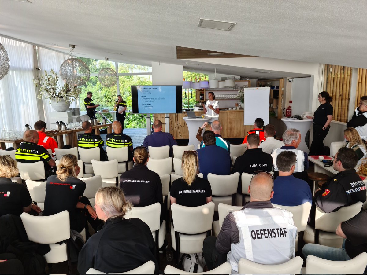 Vandaag een multi oefening. Vakbekwaamheid verbeteren voor grote incidenten. 👍☀️