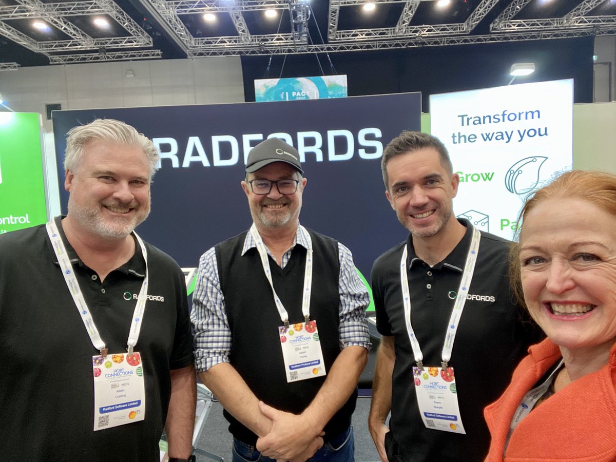 Great to see our ⁦@WACNZ2023⁩ friends at ⁦@HortCon_⁩ Adelaide ⁦@radfordsoftware⁩ ⁦@NZ_Avocado⁩