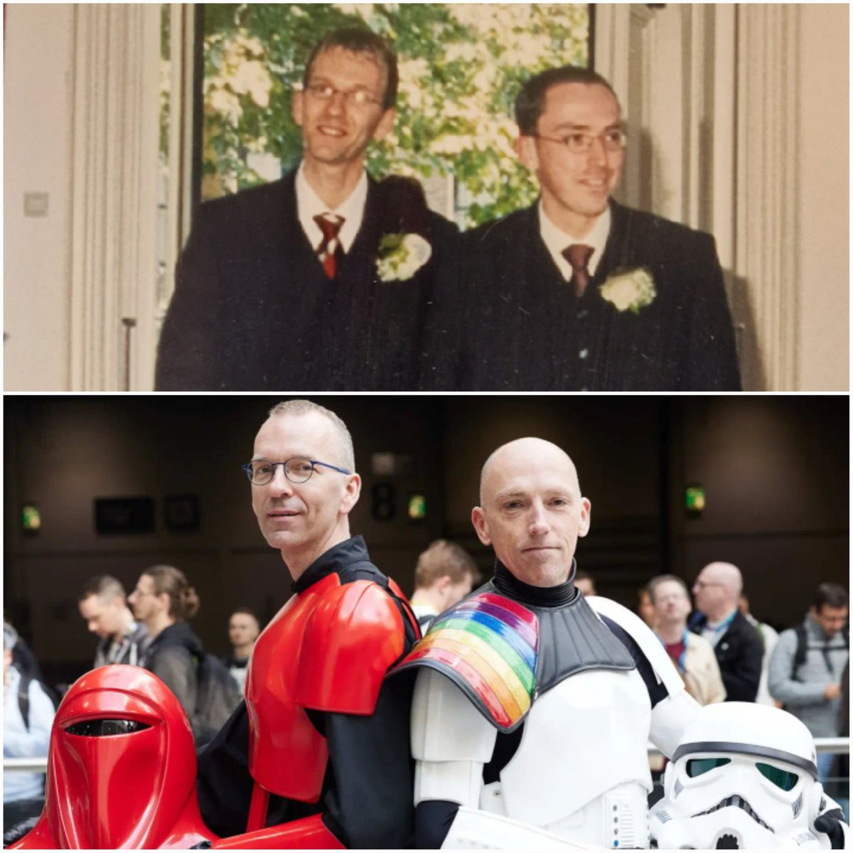 Happy 20th wedding anniversary to us 🥰

#PrideMonth #PrideTrooper #HappyPride #MarriageEquality #HappyAnniversary