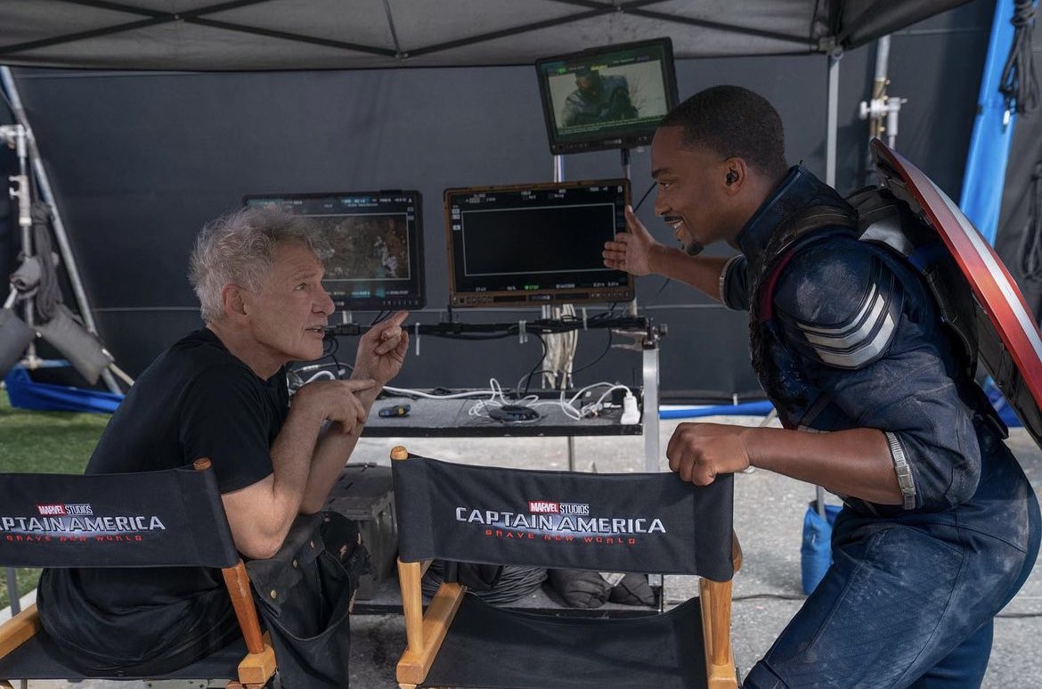Anthony Mackie has shared a new picture of him and Harrison Ford on set of the fourth ‘Captain America’ instalment newly titled ‘CAPTAIN AMERICA: BRAVE NEW WORLD’ 

The film is set to release in theatres May 3, 2024.

via: @AnthonyMackie on Instagram