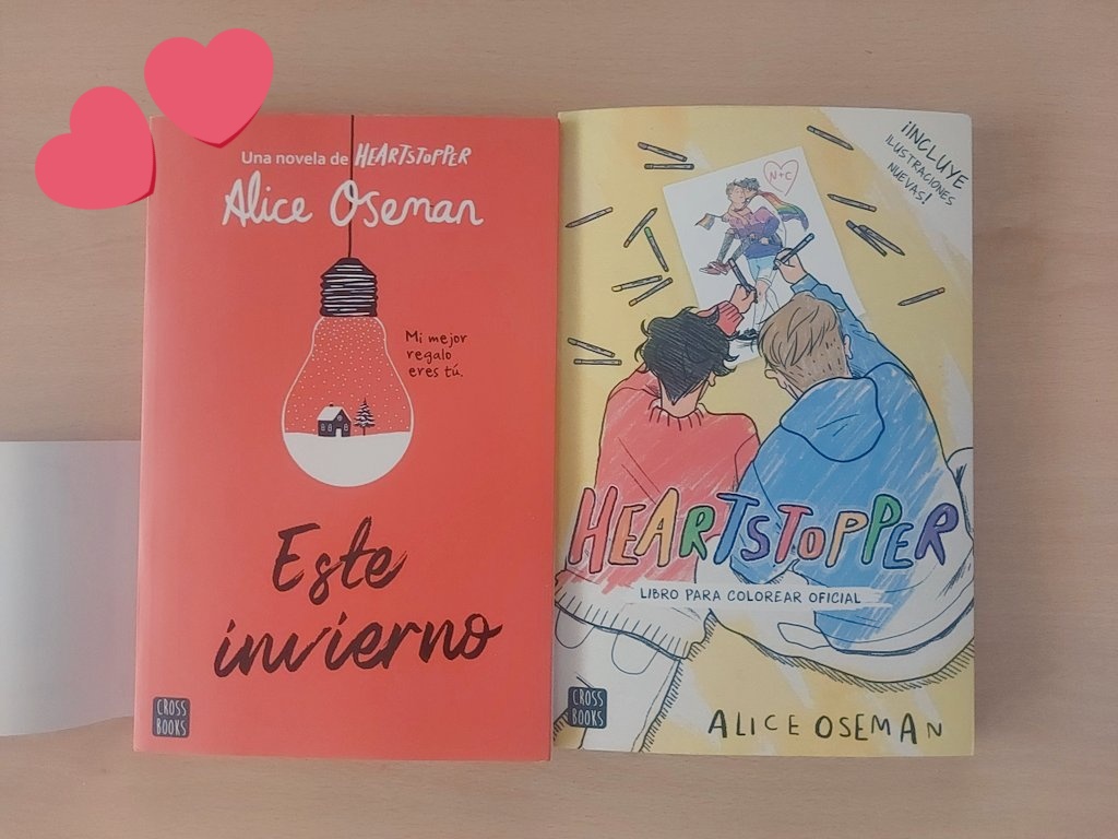 calysto76's tweet photo. Más libros para leer y pintar ❤️❤️❤️ #happyhappy #lectura #AliceOseman #Heartstopper #EsteInvierno #colorear #pintar https://t.co/oTs5GkNHZP