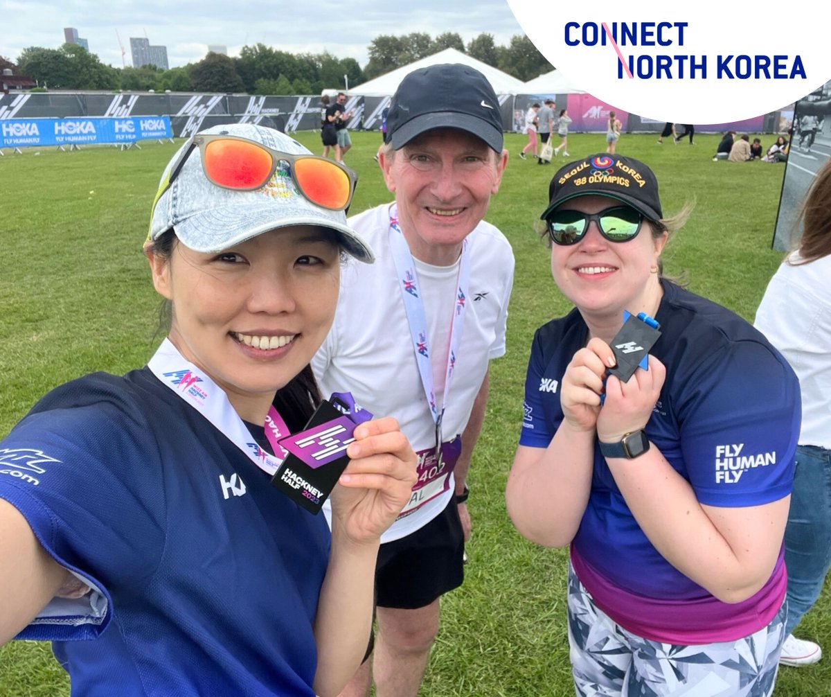 Mina, Mal, and Astrid ran the #HackneyHalf in May to support #NorthKorean escapees. You can still donate to their #JustGiving page at: lnkd.in/dtZY2jzP