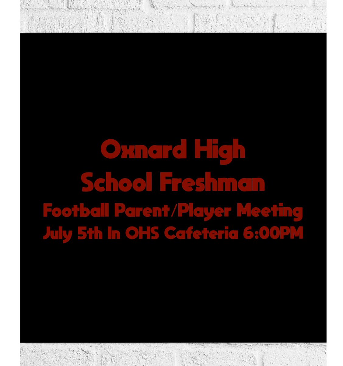 Oxnard HS Football (@12thmanOHS) on Twitter photo 2023-06-06 11:44:22