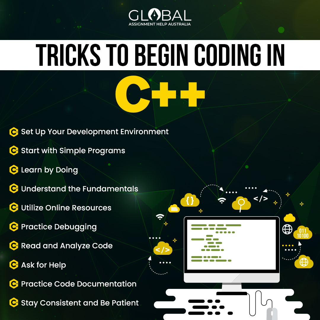 gah_australia's tweet image. Unlock the World of C++ Coding! 🖥️✨ Discover essential tricks to kickstart your programming journey in C++. From basics to brilliance, learn how to code like a pro and unleash your creativity. 💻🚀
#CPlusPlusCoding #CodingTricks #codinghelp #UnleashYourCreativity #programming