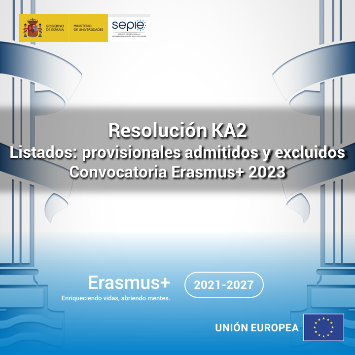 📣 Publicados los listados provisionales de solicitudes admitidas y excluidas de la Acción Clave 2 (KA220) y (KA210-primera ronda), correspondientes a la Convocatoria de Propuestas del programa Erasmus+ 2023.

Resolución: sepie.es/convocatoria/r…