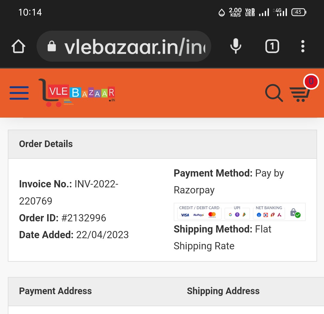 shubhashish1992's tweet photo. @vlebazaar_in when I will get my refund i have placed an order I'd 2132996 but didn't received order yet so please refund my money https://t.co/I9jTMVjLrh