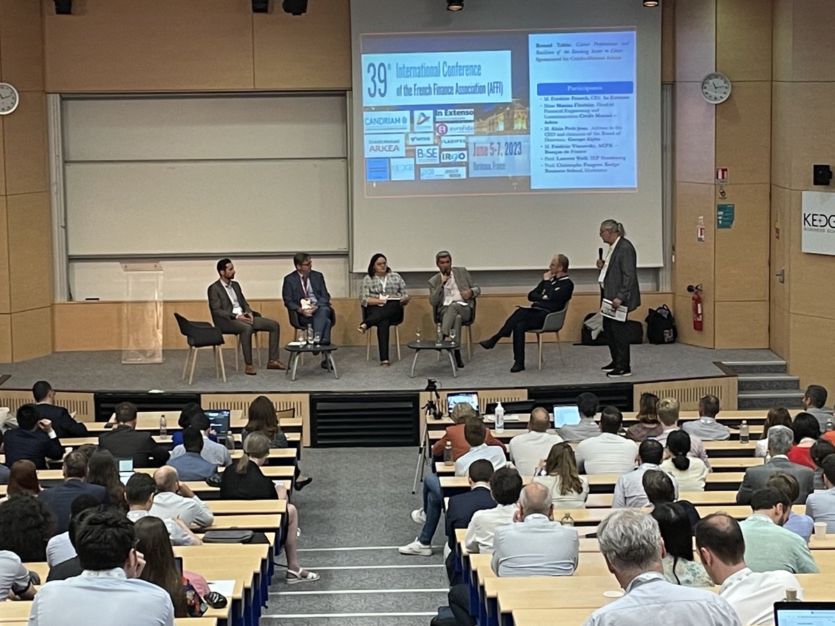 KedgeBS's tweet photo. #Événement 🏦 | @GroupeAlpha est présent sur notre campus bordelais aujourd'hui à l'@2023Affi et intervient à la table ronde « Performance globale et résilience des banques en temps de crise ». https://t.co/8mhmVWOKjm
