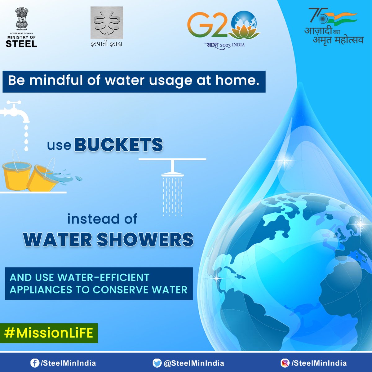 Water is Life, Conserve it to Survive! 

Together, we can make every drop count and keep our planet hydrated. 🌍💧

#MissionLiFE #WaterConservation #SustainableLiving #SaveEveryDrop #GoGreen 
@moefcc