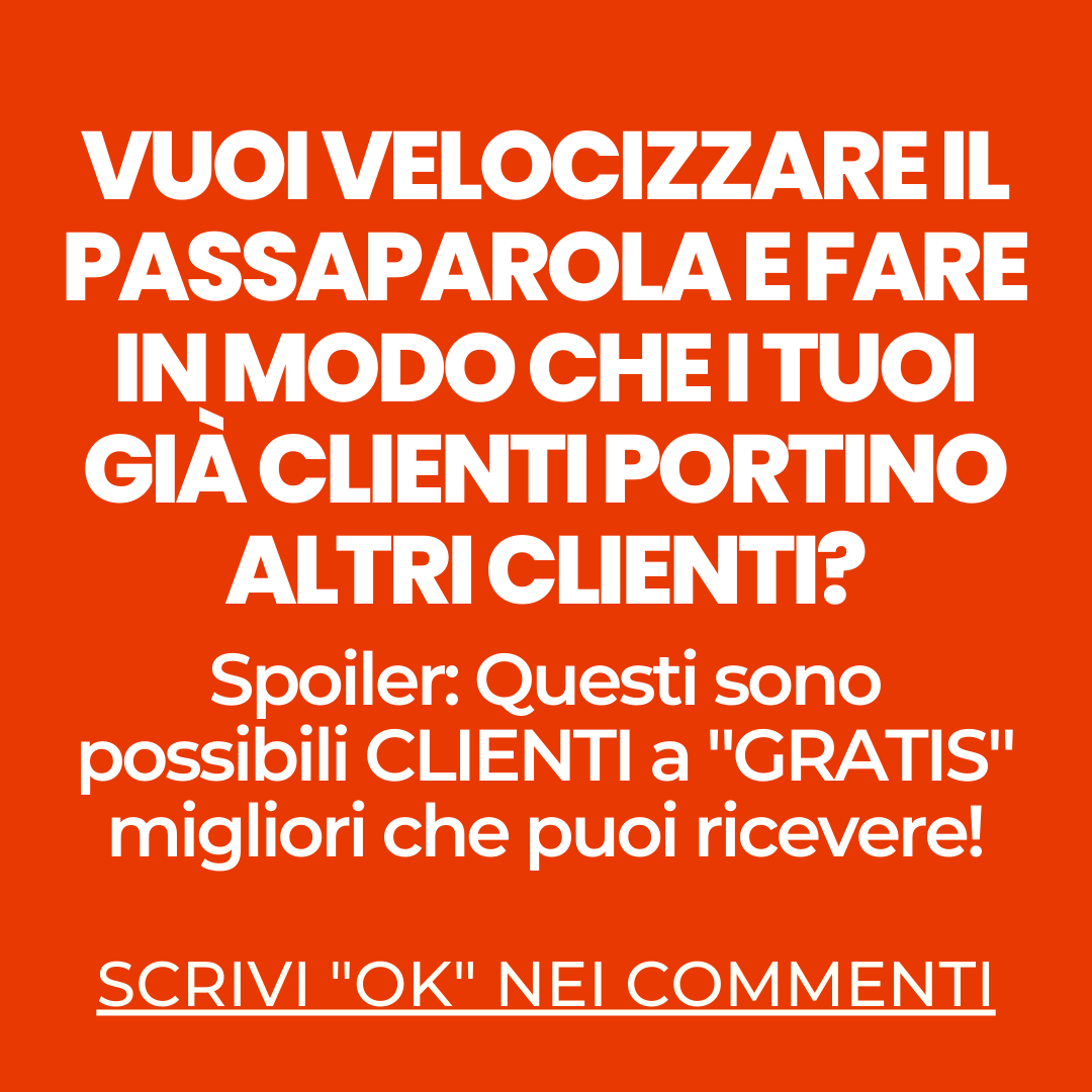 marcodasta's tweet photo. Il passaparola NON è tutto uguale! 

Esiste una NUOVA (vecchia) tipologia di passaparola che ti permette di farti fare pubblicità dai tuo clienti a costo zero! 

Saranno i tuoi clienti a portarti nuovi clienti! 🔥

E posso assicurarti che sono più "caldi" e pronti a comprare! 😎 https://t.co/eW8FUQlW65