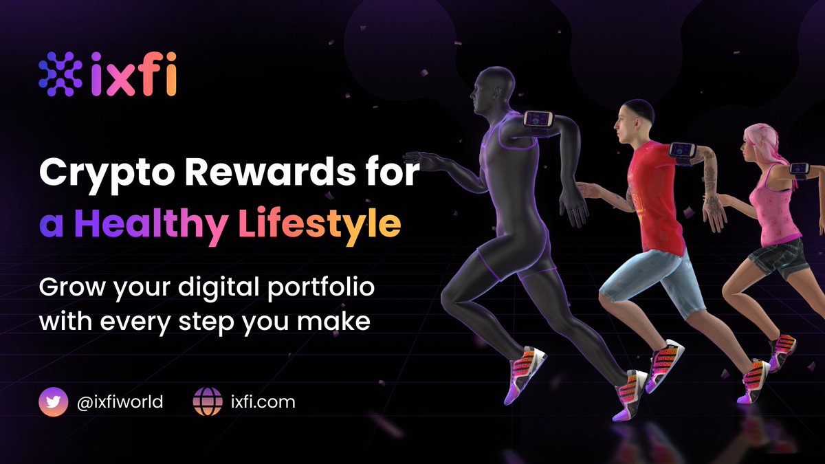 🏃Earn #IXFI Points while you simply walk and jog! With the IXFI Steps program, you can stay fit while your portfolio will keep adding weight. 

Make every step count and turn your IXFI points to real #crypto. Download the app now!

rewards.ixfi.com/steps