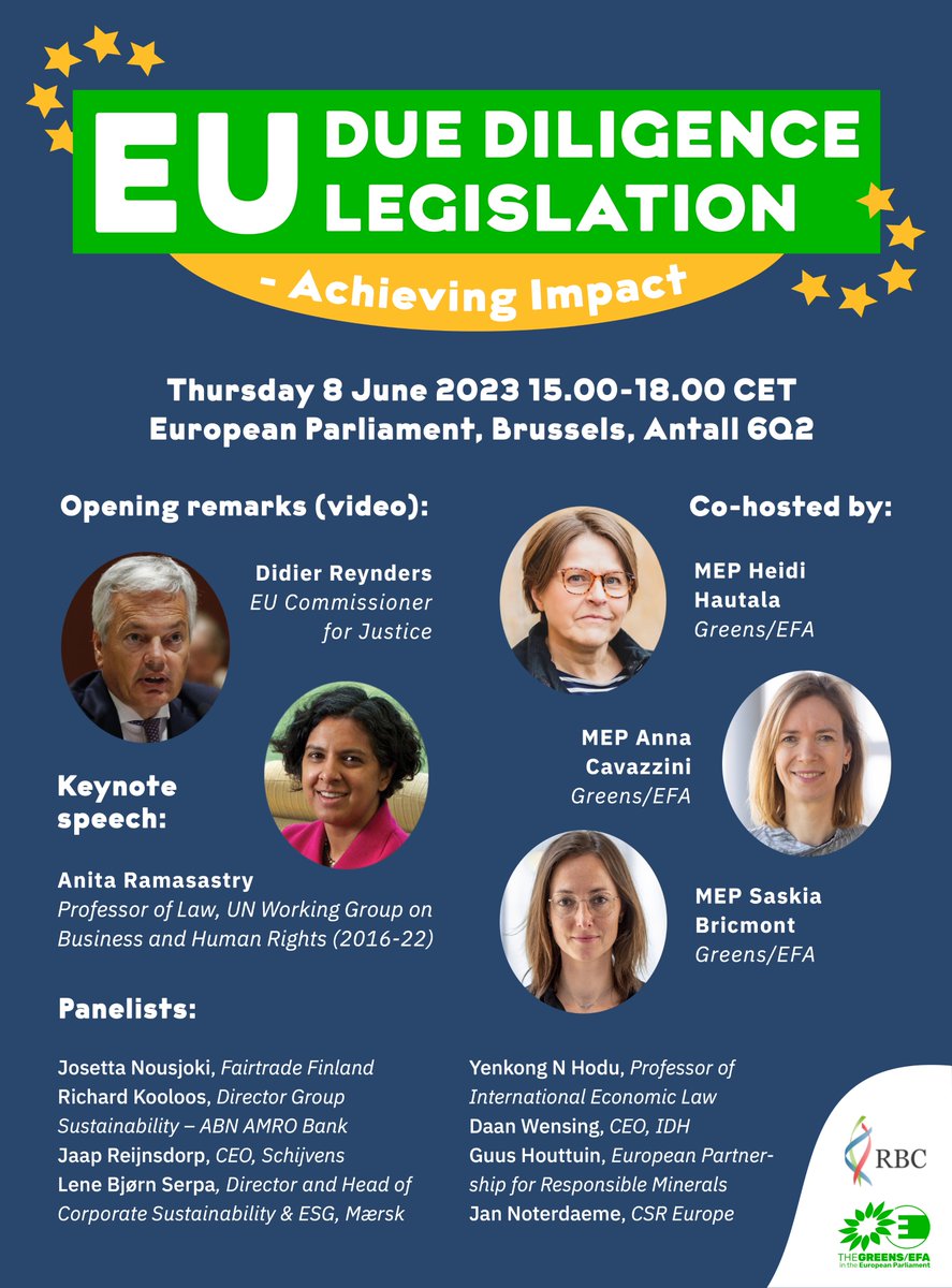On Thursday, we will bring together MEPs, company representatives, officials from the Commission and CSOs to discuss the #CSDDD legislation and what is needed to achieve genuine positive impact for the people and the planet. Follow online at 15 CET ep.interactio.eu/iyp6-rerr-k1rg