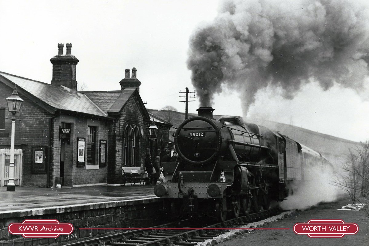 🚂Monday Motivation 🚂

An Offical KWVR Press Photo from the 1970s with 45212 LMS Black 5 steaming through a wet Oakworth Station with the express service to Oxenhope.

One to be recreated later in the year....

📷1970s // KWVR Archive

#kwvr // kwvr.co.uk