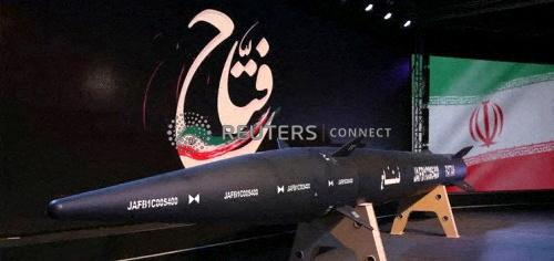 araReuters's tweet photo. تقارير للإعلام الرسمي: إيران تزيح الستار عن صاروخها الأول الفرط صوتي https://t.co/v7o69iWwYA