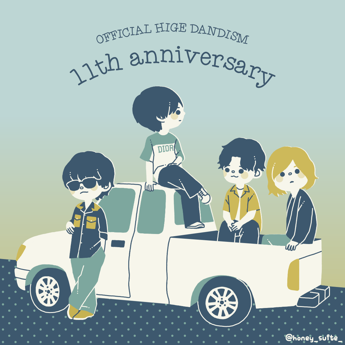 honey_suite_'s tweet photo. 結成11周年おめでとうございます！
#Official髭男dism
#髭男結成11周年
#髭男誕生祭2023 https://t.co/h8r2ur1R4P