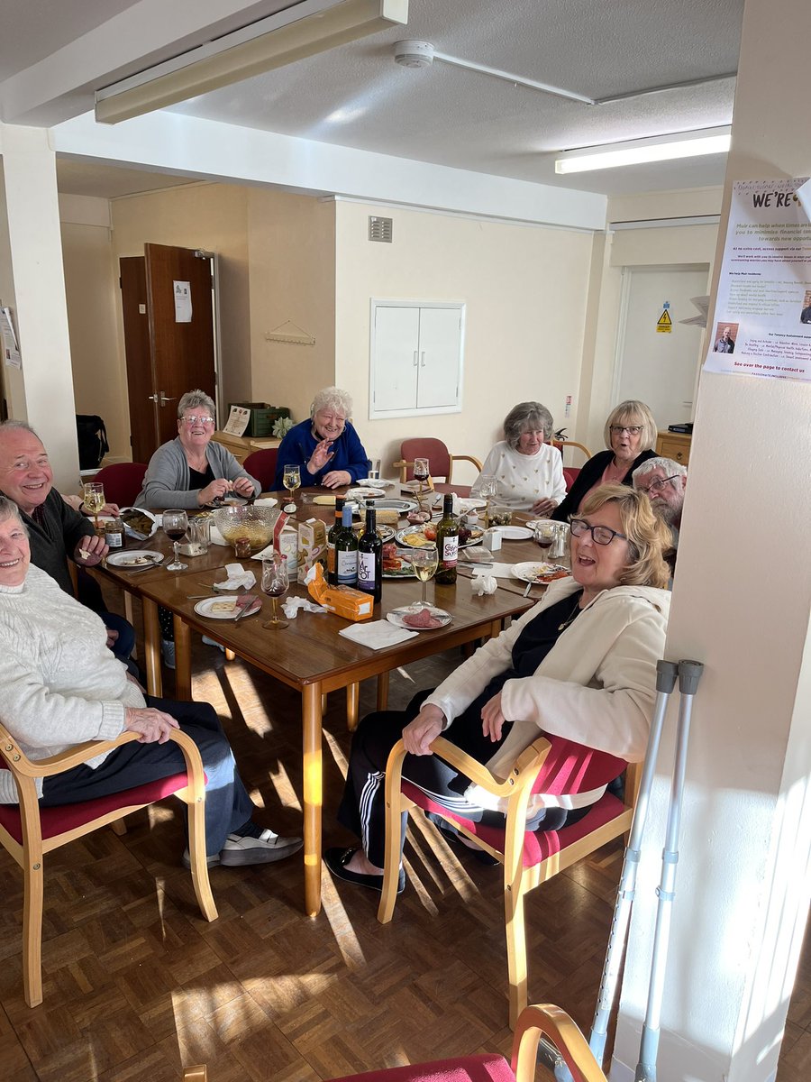 Cheese and wine night for our residents at fusilier court! Enjoyed by all …. A great way to get residents talking and have gained some great suggestions for the scheme! ❤️ @MuirGroupHA #muirliving #supportedliving #Independence