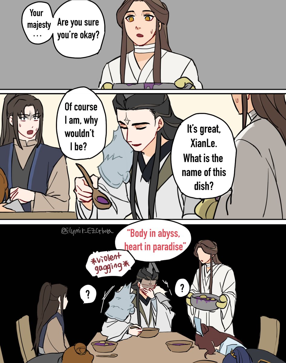 TGCF SPOILER) Junwu eats Xielian's cooking  #tgcf #xielian #junwu