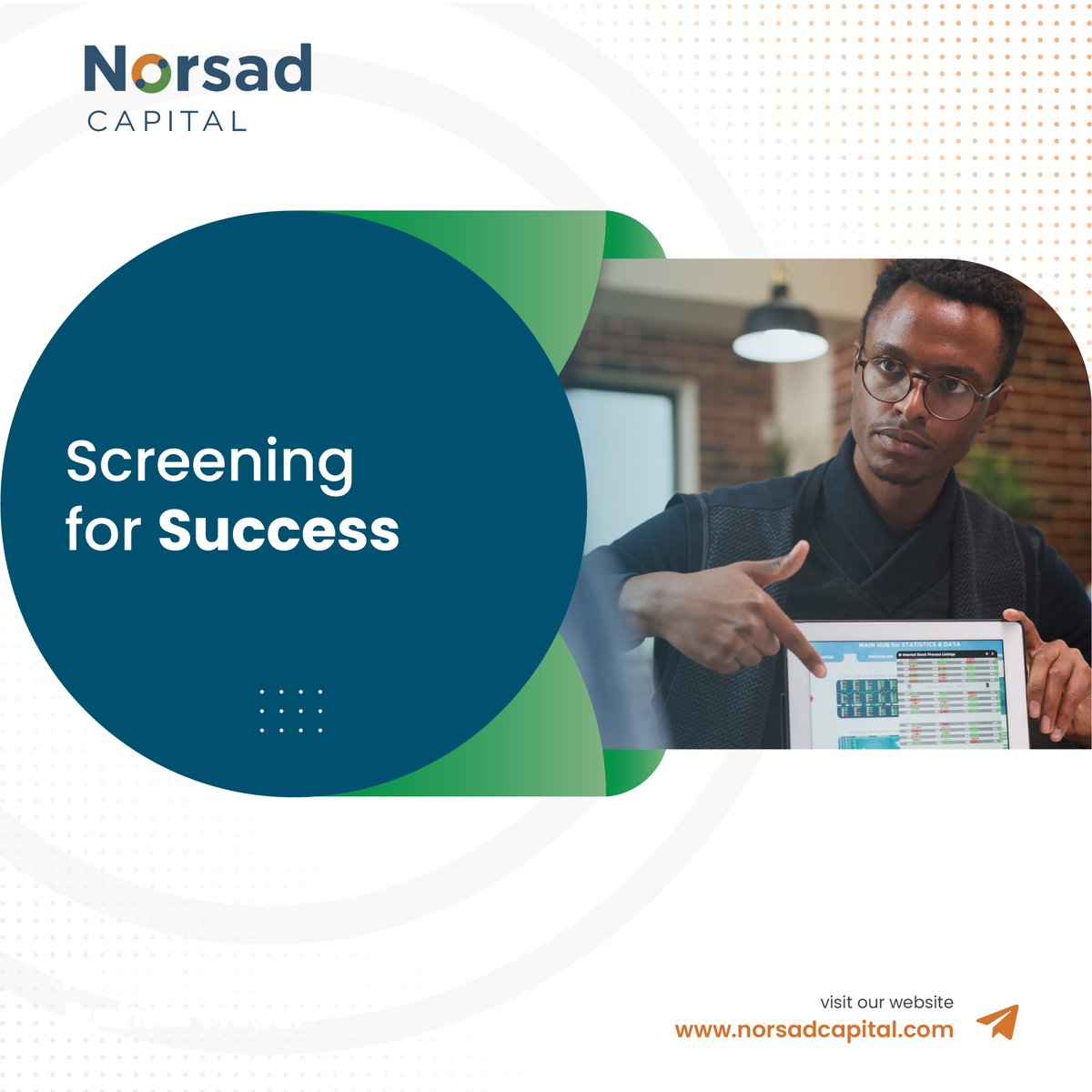🌍🔎 Our 6-member committee rigorously screens investments for eligibility, fostering successful partnerships. 

#NorsadCapital #InvestmentScreening #AfricanInnovation