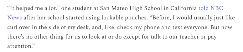 My latest at After Babel: A review of the literature on the effects of phones in schools, on educational and social outcomes. Conclusion: Schools should go "phone free". 

jonathanhaidt.substack.com/p/phone-free-s…