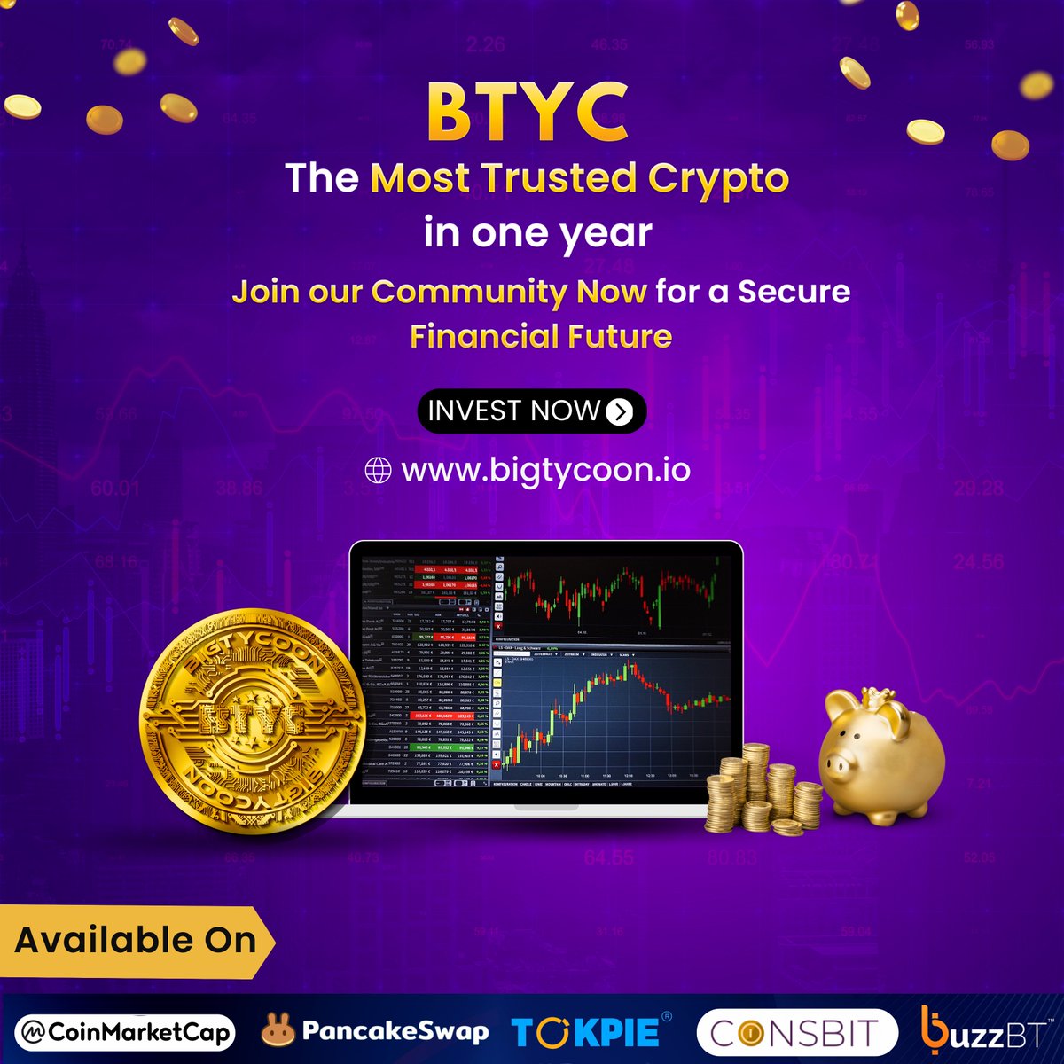🔐 BTYC: The Most Trusted Crypto in One Year! Join our community now for a secure financial future. 💪 Discover the power of BTYC and experience peace of mind in your investments. 🚀 Don't miss out on the opportunity to be part of our trusted community. Start your journey today!…