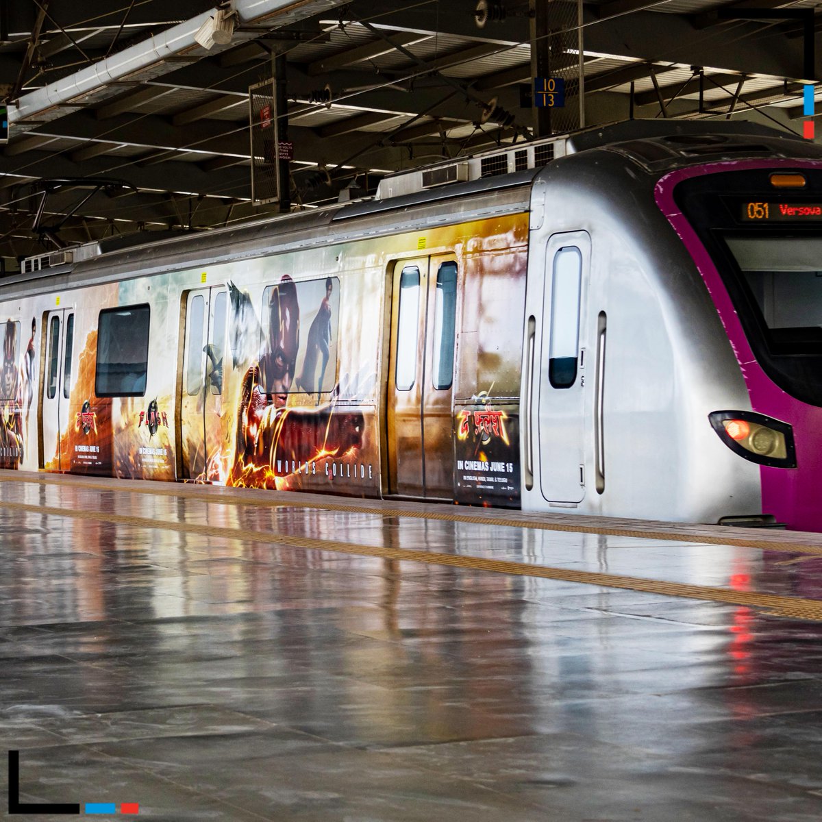 times_ooh's tweet photo. #TheFlash, an American superhero flick based on the #DCComics, makes #MumbaiMetro One Magically with Heroic #TrainBranding.
Targeting young & movie lovers audience, #Mumbai Metro takes the movie to a closer to their desired TG.
#TimesOOH #OOH #trainwrap #outdooradvertising https://t.co/CD051dYvgC