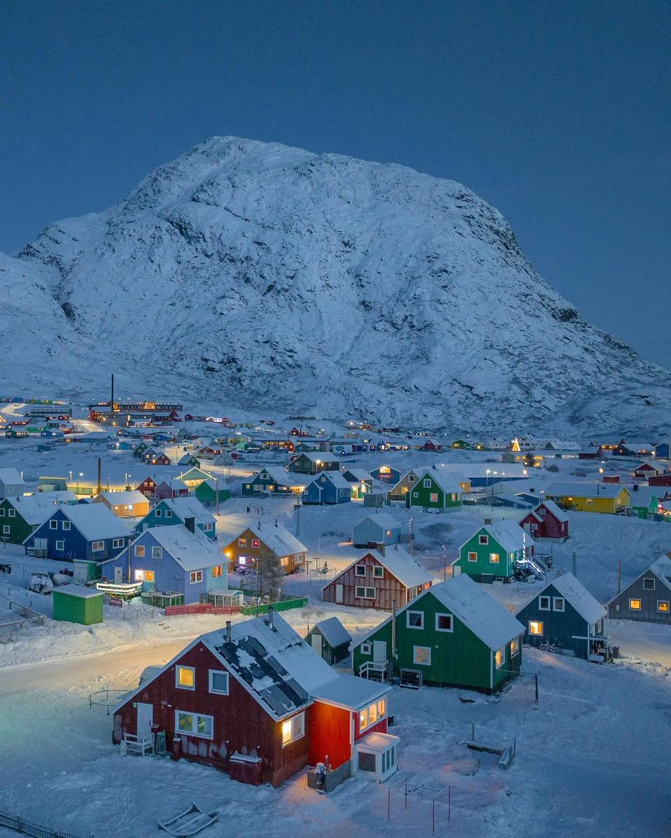 Night view of Greenland