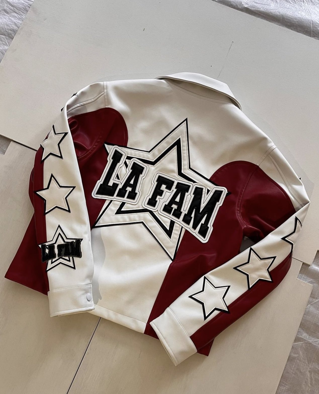 ジャケット・アウター La fam / Star Jacket la fam amsterdam leather star jacket in black/grey | Depop