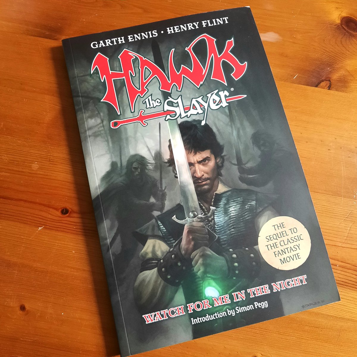 Mikey_Clarkie's tweet photo. Among the many fun things I got for my birthday was this. Now, I will finally find out what happens to Voltan! #hawktheslayer https://t.co/ajBcVQCX1J