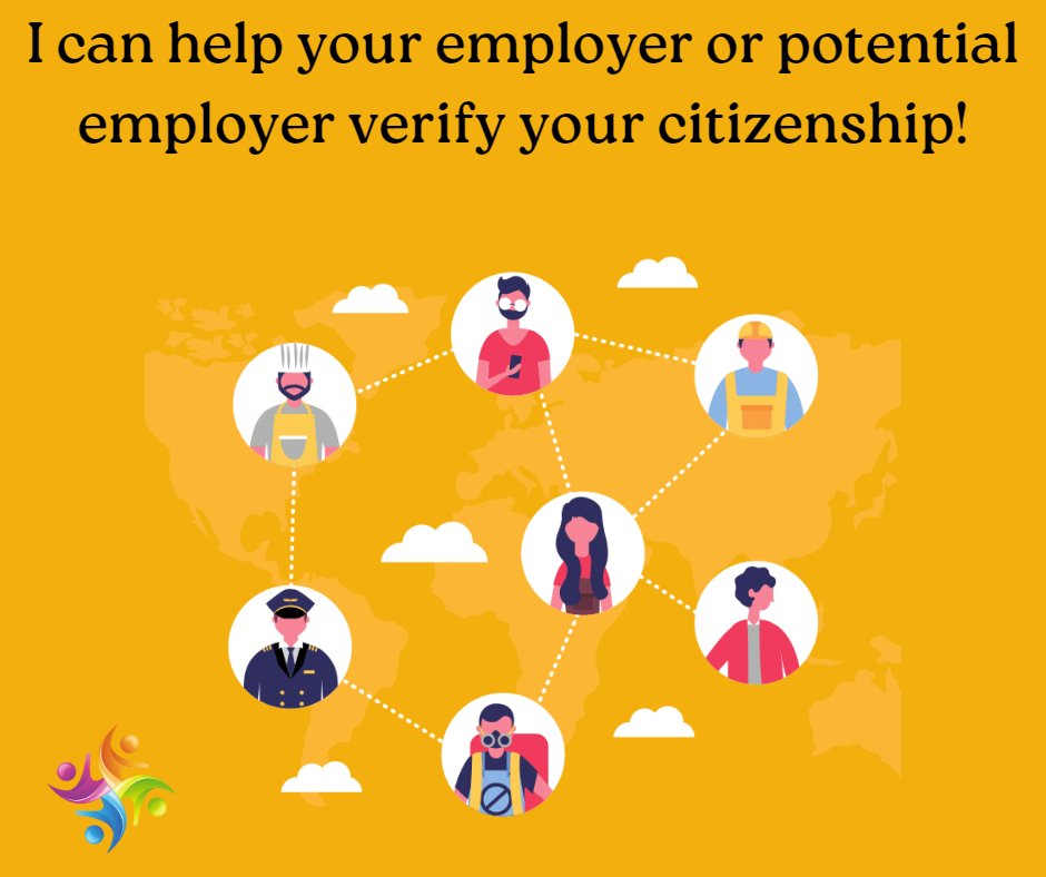 All U.S. employers must properly complete a Form I-9 for each individual they hire for employment. 
This includes citizens and noncitizens. The notary acts as a authorized representative for your employer.

#I9verification #citizenship #authorizedrepresentative #law