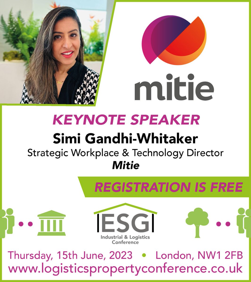 Logistics Manager (@logisticsmanagr) on Twitter photo The ESG Industrial & Logistics Conference 2023 is next week!
Simi Gandhi-Whitaker, Strategic Workplace & Technology Director at <a href="/mitie/">Mitie</a>, will be a keynote speakers
Discover the latest sustainability trends in industrial properties!
logisticspropertyconference.co.uk/IndustrialAndL…
#ESGProperty23 The ESG Industrial & Logistics Conference 2023 is next week!
Simi Gandhi-Whitaker, Strategic Workplace & Technology Director at <a href="/mitie/">Mitie</a>, will be a keynote speakers
Discover the latest sustainability trends in industrial properties!
logisticspropertyconference.co.uk/IndustrialAndL…
#ESGProperty23