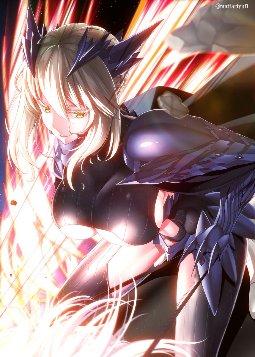 アルトリア・ペンドラゴン ,ランサーアルトリア 「#自分の代表作だと思う絵を一枚だけ選んでみよう   今はもうここまで描く体力が無」|まったりユフィのイラスト