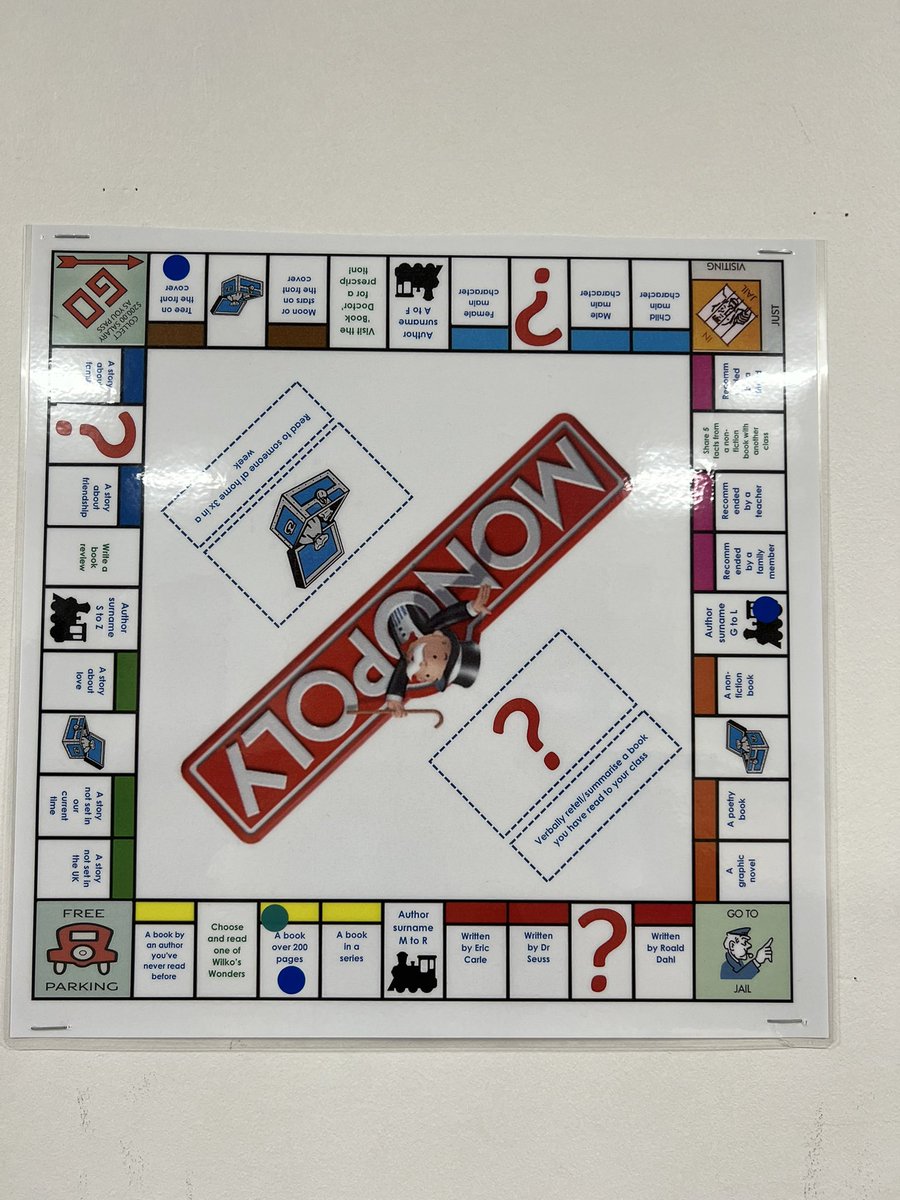 Reading Monopoly well and truly underway. Well done 6AV and <a href="/MissVincentGBS/">Miss Vincent</a>! It’s lovely seeing all those stickers already on your board! 📚 👏 😁 <a href="/GoresbrookSc/">Goresbrook School</a>