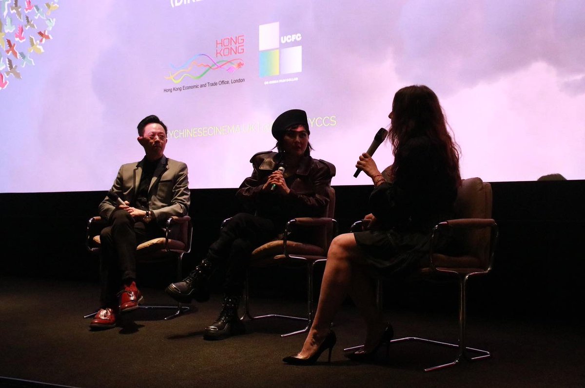 anya_zraykat's tweet photo. Hosting the Q&A at the Opening of @Odysseyccs after the premiere of “Finding Bliss: Fire and Ice” with @JosieHoChiu and director Kim Chan at the Cinema in the Battersea Power Station 🎥🎞 @ukchinafilm #film #filmfestival #documentary #findingbliss https://t.co/CpnKp53QKI