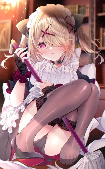 メイドちゃんがもっともっと愛されて、いつか代表作となるように祈りも込めて*゜  #自分の代表作だと思う絵を一枚だけ選んでみよう