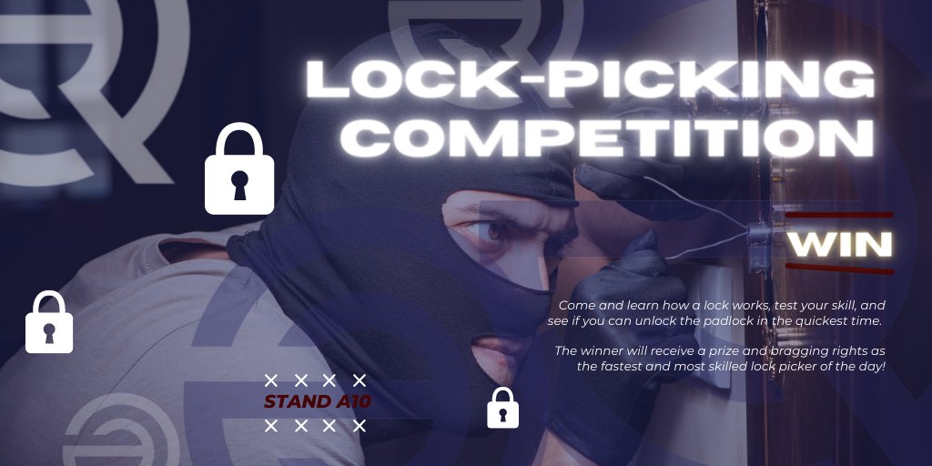 LukeEQRisk's tweet photo. π Unlock the Excitement! π Our highly anticipated Lock Picking Competition is set to kick off tomorrow at the Manufacturing and Engineering Week event at the NEC! ποΈπ
π
Date: 7 & 8 June
πΊοΈ Venue: NEC
π Stand: A10
#LockPickingCompetition #MEW2023 #ukmanufacturing #ukmfg # https://t.co/YsrBgdzek8