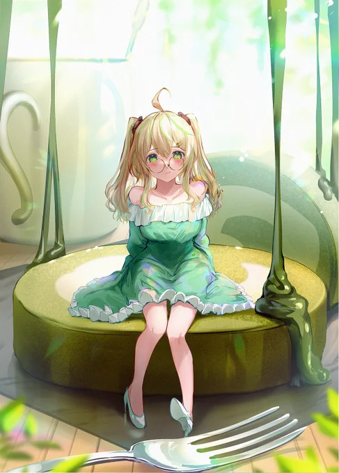 ふわふわ抹茶ロール #オリジナル