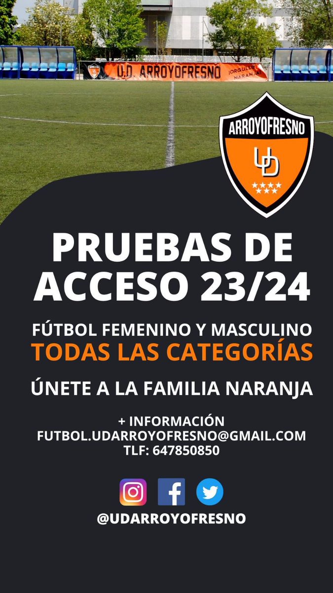 PRUEBAS ACCESO | Desde ya 🔛 estamos con las pruebas de acceso a nuestra escuela de fútbol ⚽️. ¡Únete a la familia naranja 🧡! #orgullonaranja