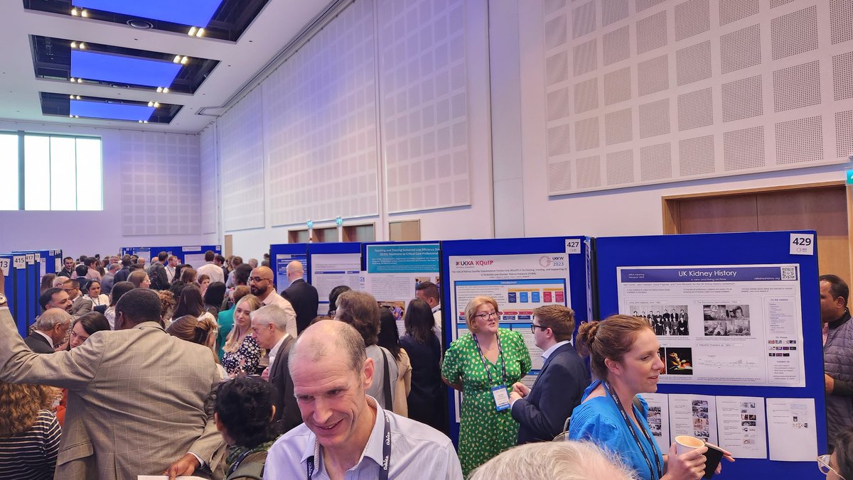 ThinkKidneys's tweet photo. Straight into the moderated poster session! 3 KQuIP posters being presented today #qualityimprovement #sharingsuccess #UKKW2023 https://t.co/BD9rHrxL8e