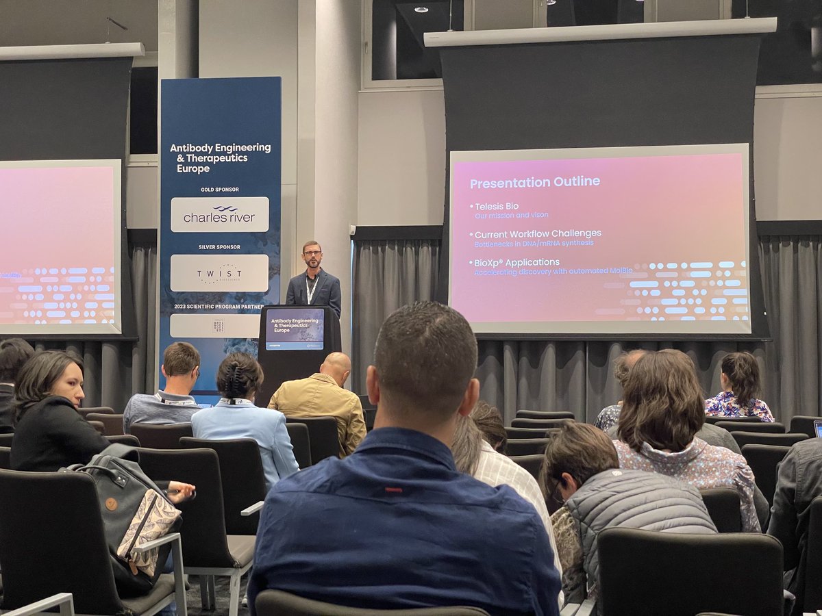 Our very own Jason Lehmann presenting at #antibodyengineering2023