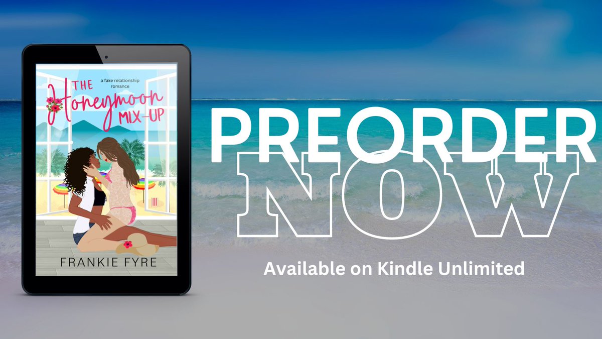 🚨IT'S TIMEE! The Honeymoon Mix-Up is available for preorder! Release date: June 21st! (Available on KU) 🔥🔥 I'm SO excited for y'all to read Basil and Caroline's love story. ❤️‍🔥🌈 Preorder: tinyurl.com/TheHoneymoonMi… #WLW #Pride2023 #sapphic