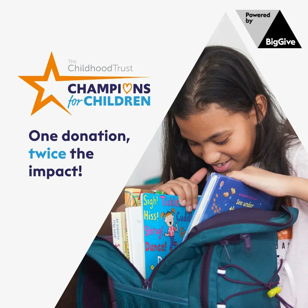 DoorstepLib's tweet photo. It's here! Support @DoorstepLib in raising £60,000 to help 900 more children catch up on lost schooling. 94% of children using our service report increased confidence in reading. Thanks to @ChildhoodTrust all donations are doubled for one week only! https://t.co/Hh1xsxPyjD https://t.co/VQqhqev0Hx