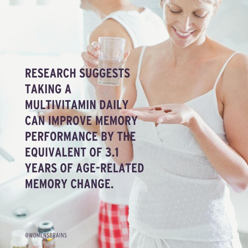 Compared with a placebo, participants randomly assigned to multivitamin supplementation had significantly better immediate recall at 1 year and across the 3 years of follow-up. Holds promise as a safe and accessible approach to maintaining cognitive health in older age!