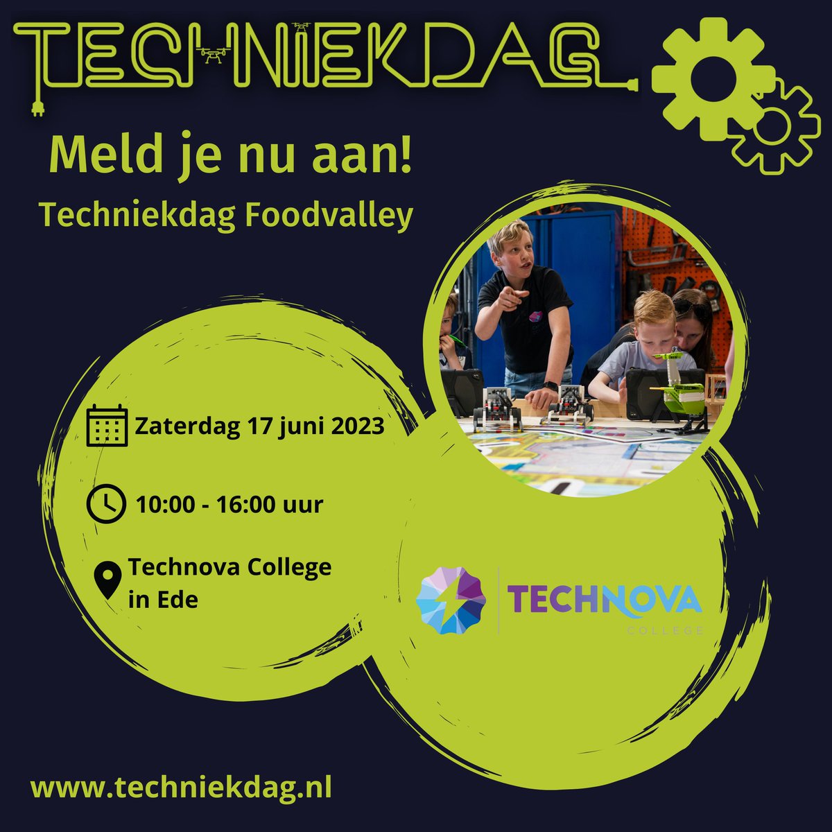 Technofil staat op de techniekdag. Kom jij ook?