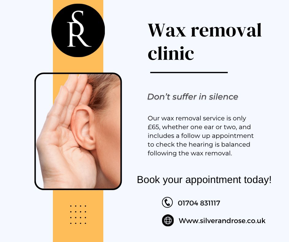 Don’t suffer in silence, our wax removal clinic runs 6 days a week so you don’t have to wait weeks to be seen 🤩

#waxremoval #wax #audio #hearing #ears #formby