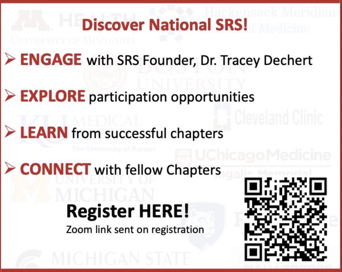 Only two more days until our first Virtual National Meeting! Come to hear from our founder, @TraceyDechert, and current chapters about how they are working towards #SurgicalEquity