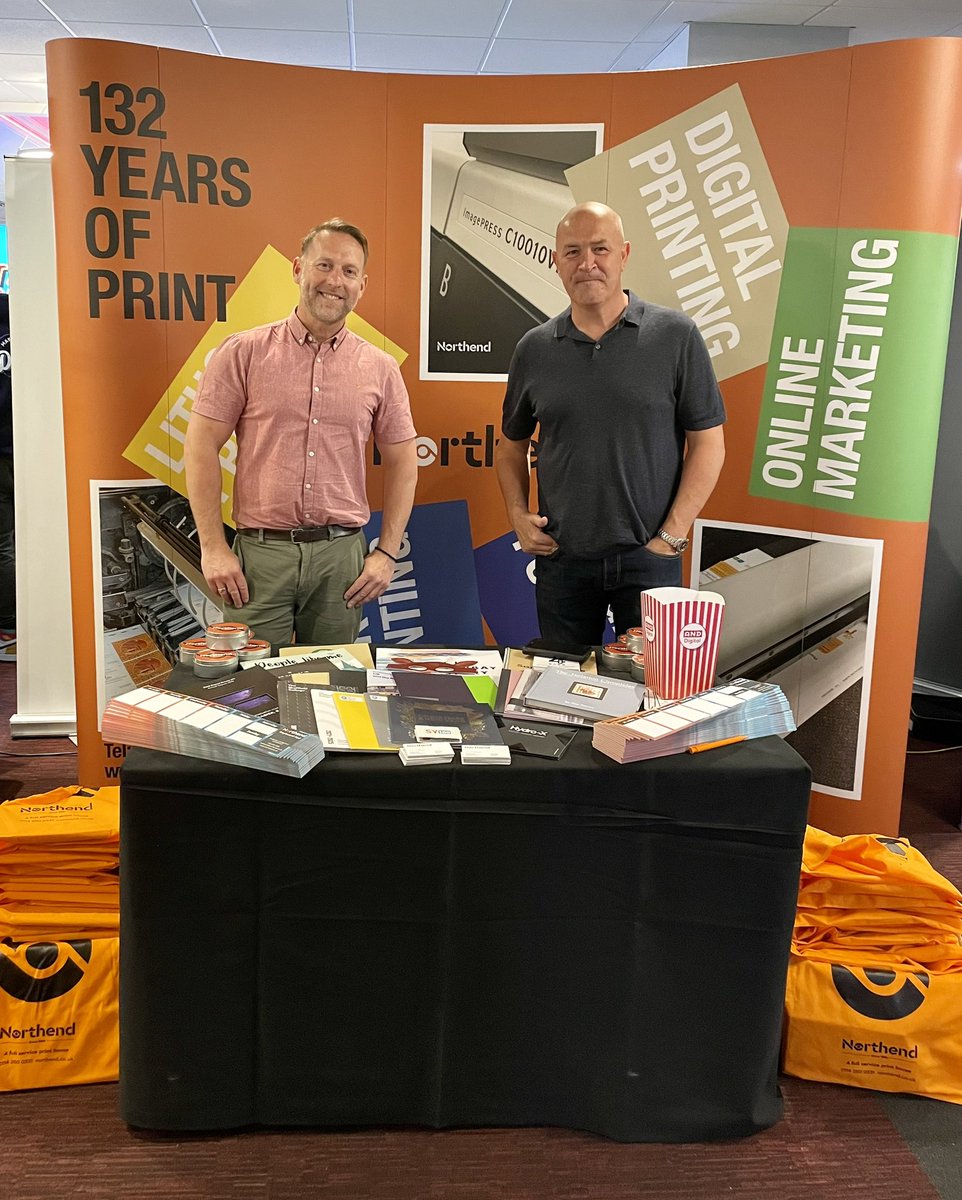 Today, me and my work buddy Richard are flying the <a href="/NorthendPrint/">Northend</a> flag at the <a href="/mktgSHOWCASEUK/">marketingSHOWCASE</a> event in Sheffield! 
These are always great events and it’s fab to be able to tell people about what we do &amp; how we can help them with their print! If you’re here come &amp; say hi 
#print