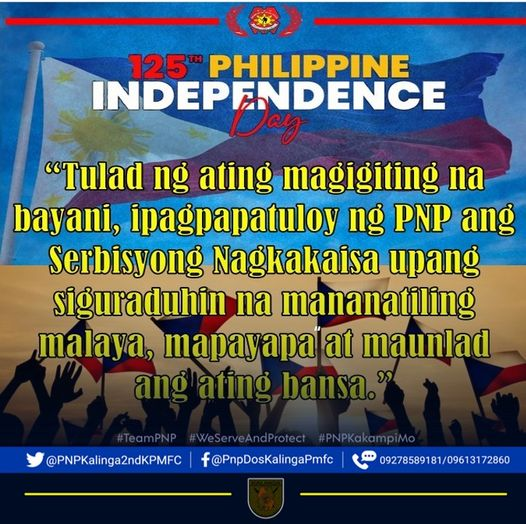 PNP2ndKPMFC's tweet photo. “Like our valiant heroes, PNP will continue United Service to ensure that our country remains free, peaceful and prosperous. "
#SerbisyongNagkakaisa
#ToServeandProtect https://t.co/8xSLRZleoa