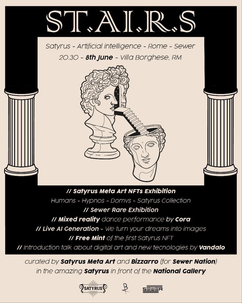 "𝕰𝖘𝖈𝖆𝖕𝖊 𝖋𝖗𝖔𝖒 𝕳𝖊𝖑𝖑"
🔥Exhibiting in Rome on June 8th🔥 and also part of <a href="/satyrusNFTs/">Satyrus Meta Art</a> curated world on <a href="/foundation/">Foundation 🌐</a>

Thank you <a href="/satyrusNFTs/">Satyrus Meta Art</a> for this great opportunity.
Link below 🔻