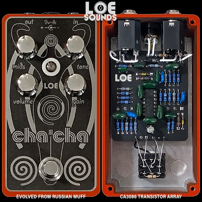 x_pedal's tweet photo. Loe Sounds Cha'Cha Fuzz is another unique take on the Big Muff format - specially honed for chords - https://t.co/qp0pu86K4q @loesounds #loesoundschacha #chachafuzz #bigmuff #chordmagic #fuzzpedal #guitarpedalx https://t.co/4JbvYlHMMT