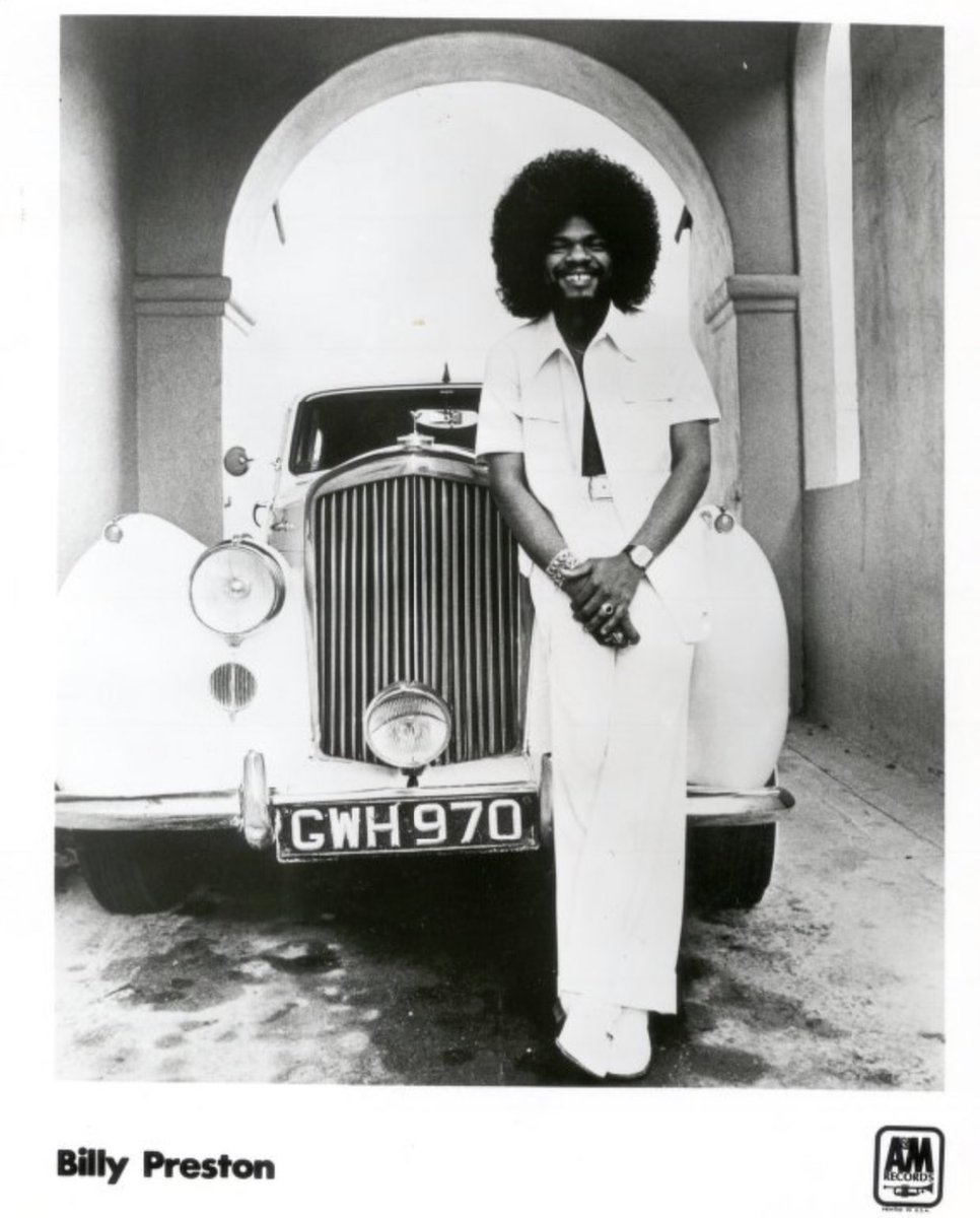 Remembering Billy Preston, sometimes named The Fifth Beatle, who also played with the Stones and Bob Dylan, who we lost #OnThisDay in 2006.

Billy’s Bentley Mk VI survives today, fitted with a Chrysler V8 under Diana Ross’s ownership.

📷 A&M promo

#BillyPreston @NewWaveAndPunk